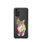 Fractal Canvas | Abstract Cat Samsung Case Clear for Galaxy S20 