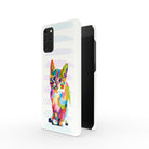 Fractal Canvas | Abstract Cat Samsung Case Slim for Galaxy S20 Plus