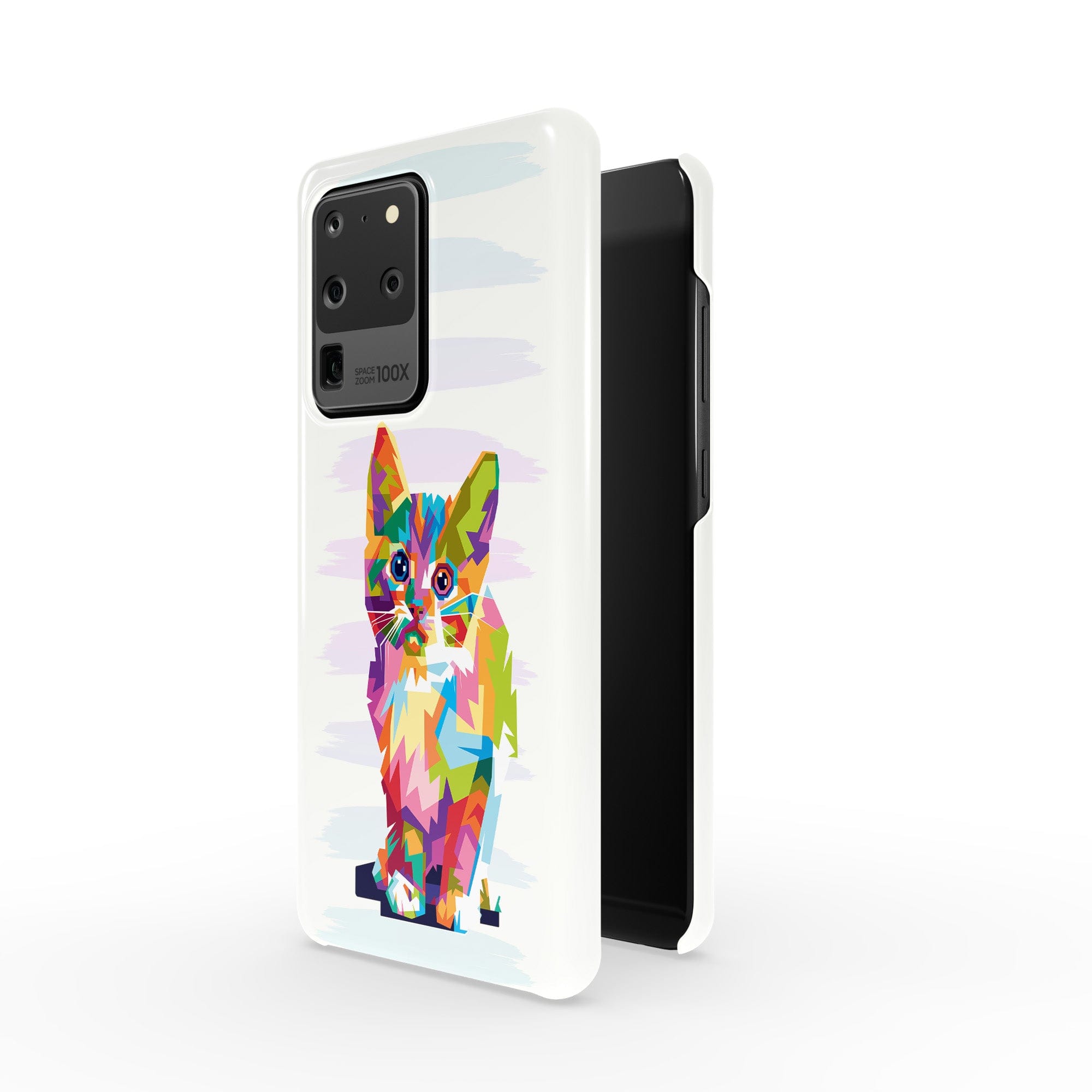 Fractal Canvas | Abstract Cat Samsung Case Slim for Galaxy S20 Ultra