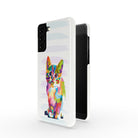 Fractal Canvas | Abstract Cat Samsung Case Slim for Galaxy S21 Plus