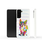 Fractal Canvas | Abstract Cat Samsung Case Slim for Galaxy S21 