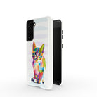 Fractal Canvas | Abstract Cat Samsung Case Tough for Galaxy S21 