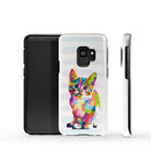 Fractal Canvas | Abstract Cat Samsung Case Tough for Galaxy S9 