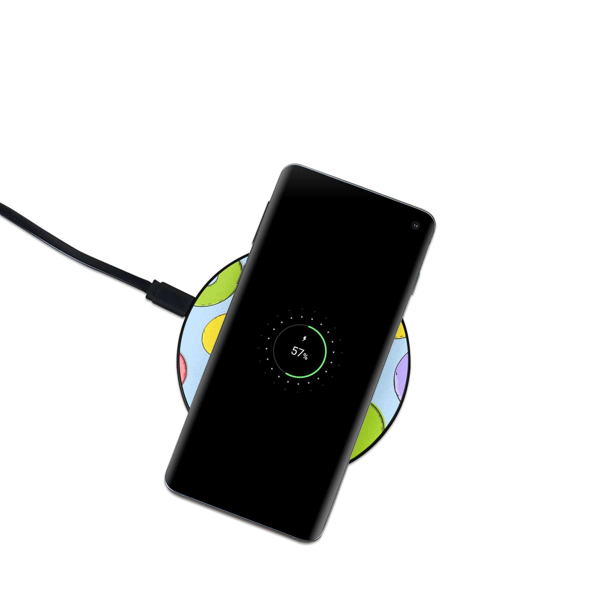 Frosted Loops | Donut Wireless Charging Pad in Black