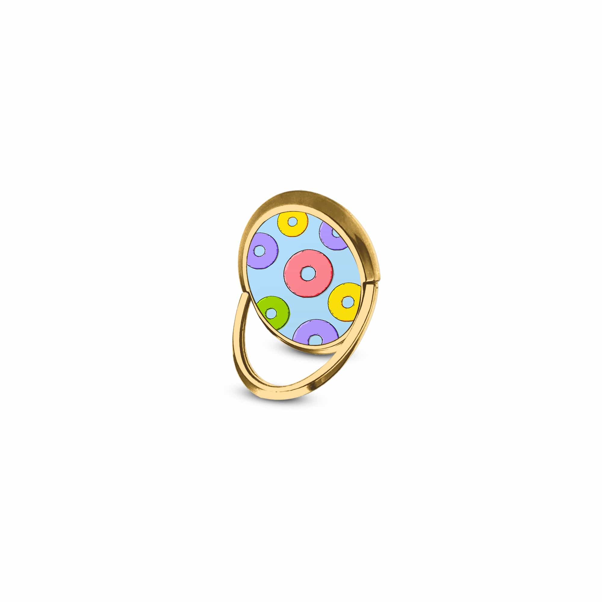 Frosted Loops | Donut Ring Holder in Gold