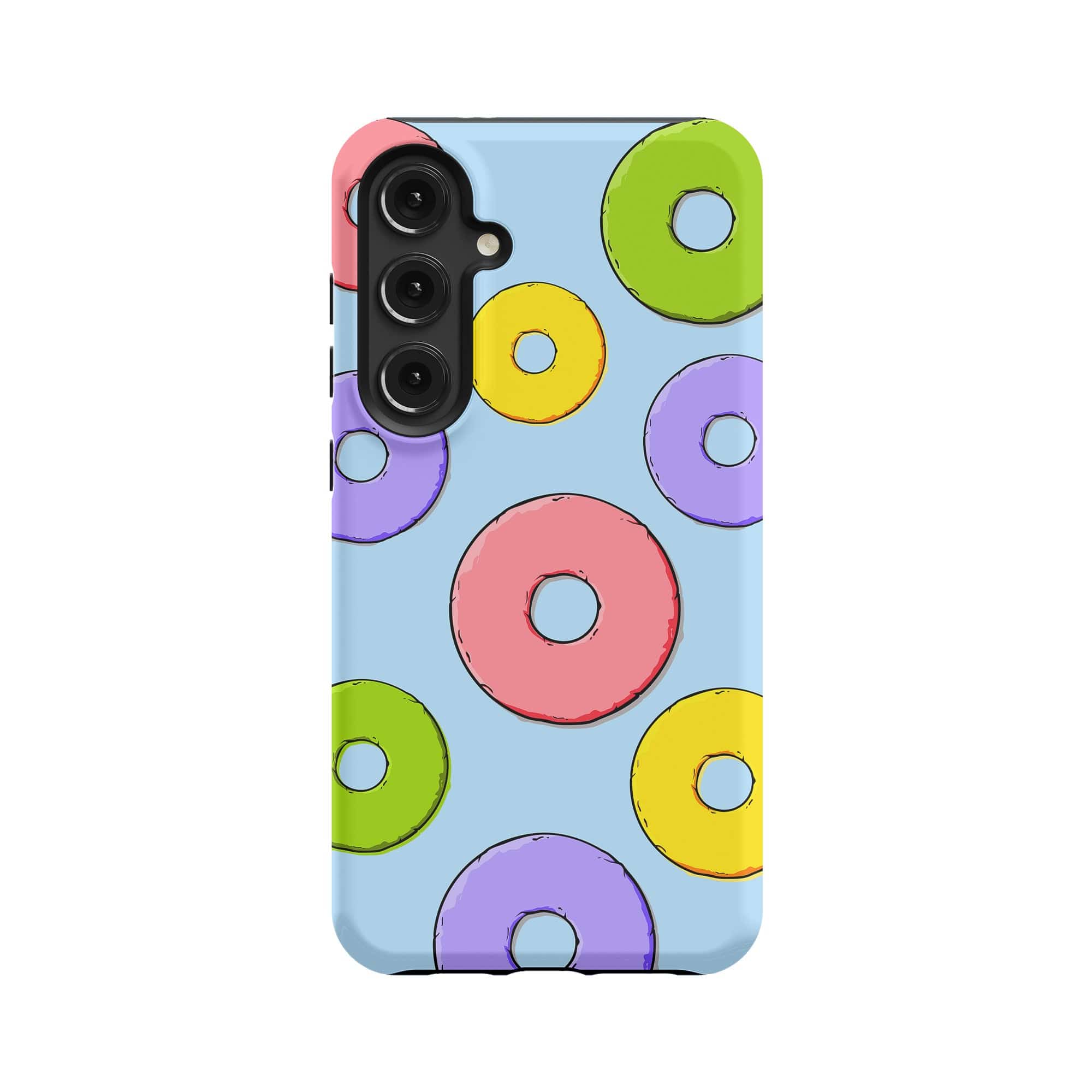 Frosted Loops | Donut Samsung Case Tough for Galaxy S24 Plus