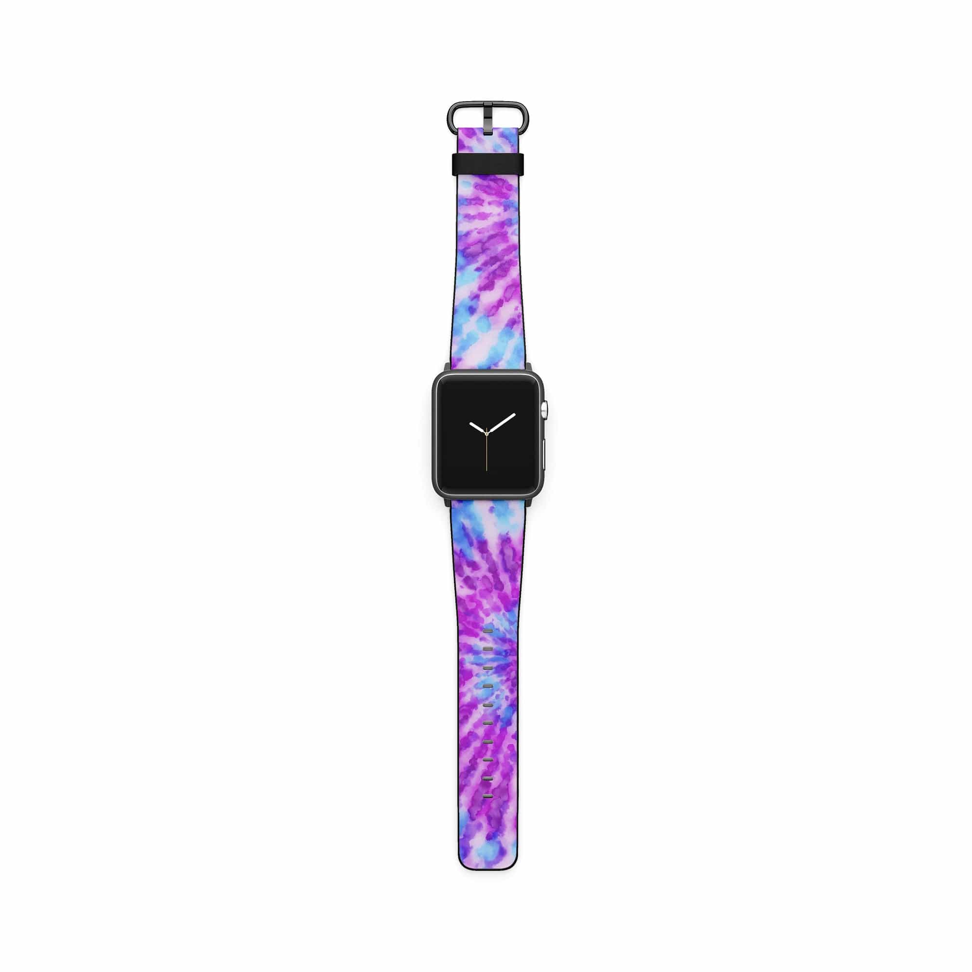 Funky Rays | Tie Dye Apple Watch Band for 38/40/41 mm Watch in Black