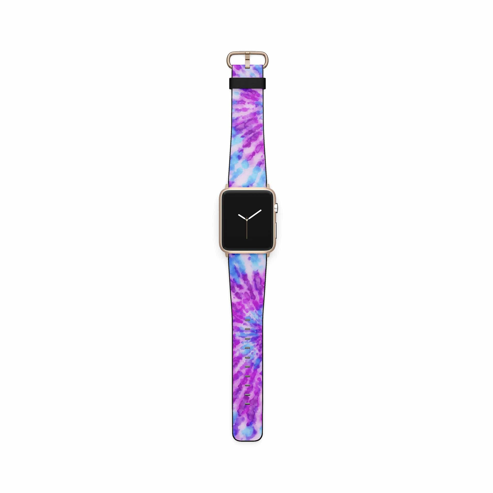 Funky Rays | Tie Dye Apple Watch Band for 38/40/41 mm Watch in Gold