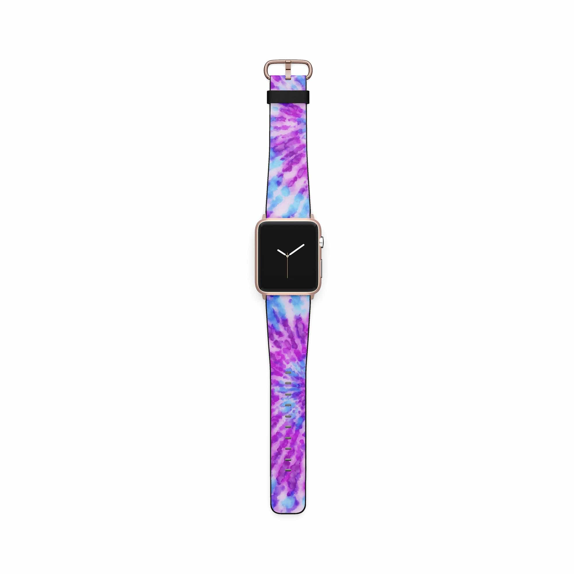 Funky Rays | Tie Dye Apple Watch Band for 38/40/41 mm Watch in Rose Gold