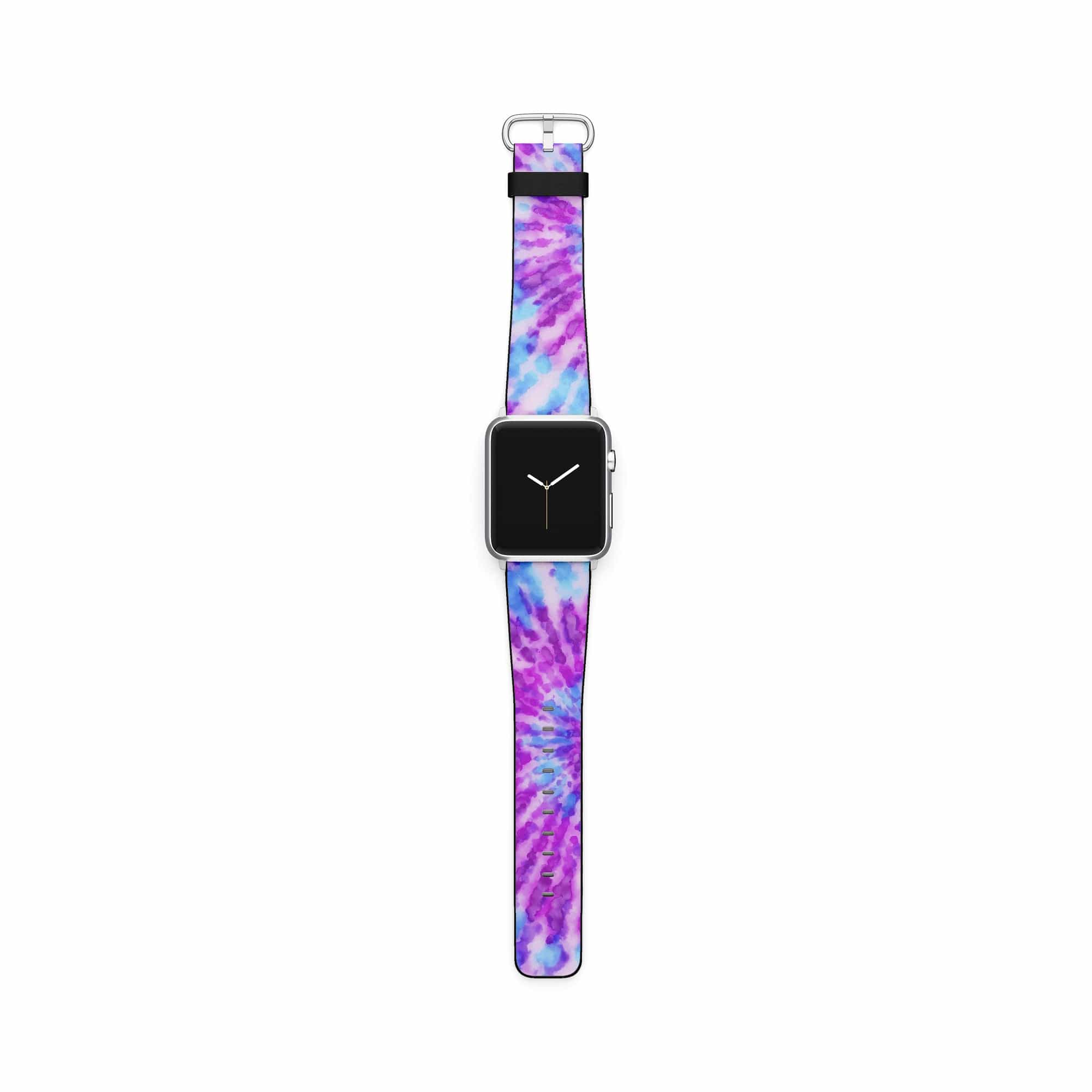 Funky Rays | Tie Dye Apple Watch Band for 38/40/41 mm Watch in Silver