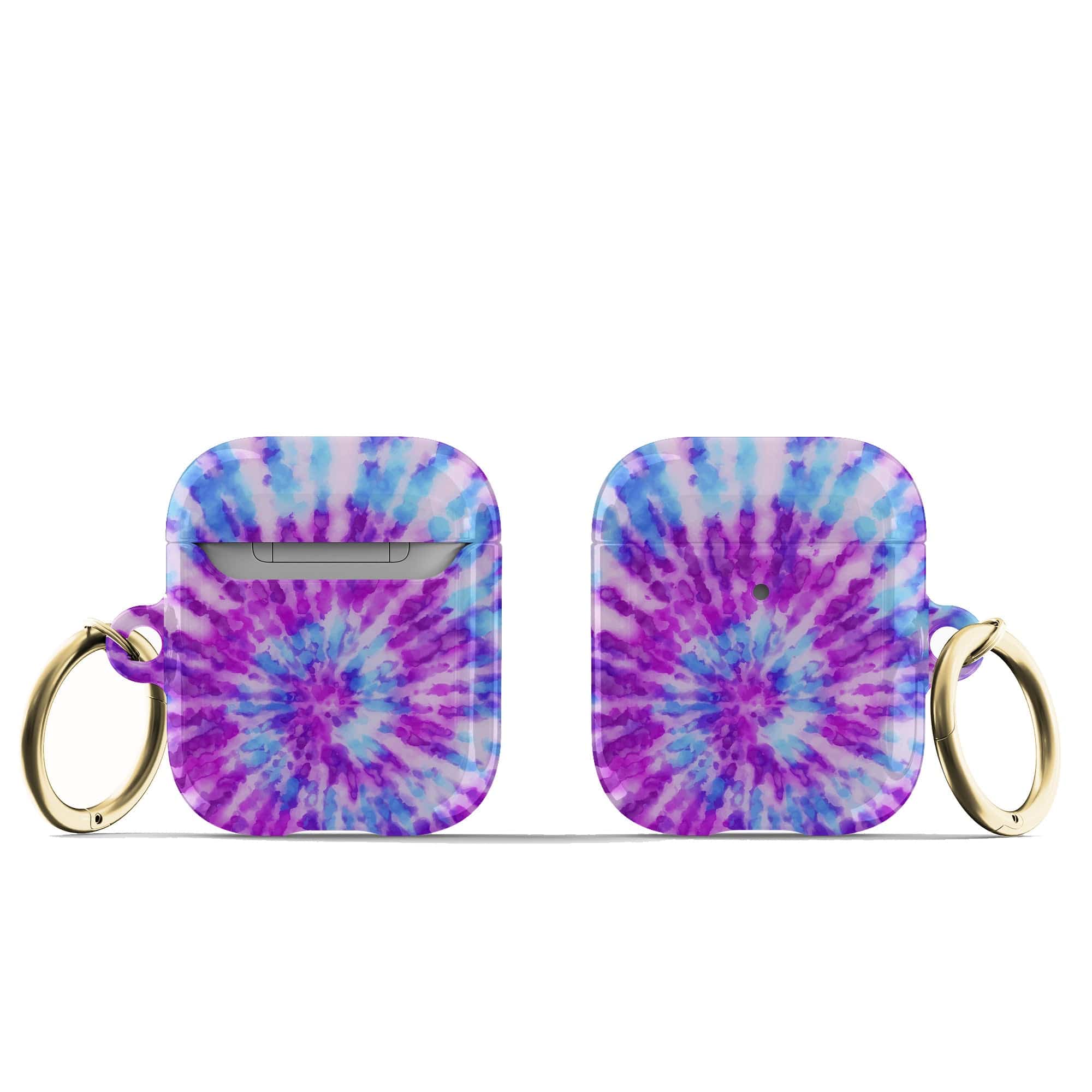 Funky Rays | Tie Dye Apple AirPods Case for AirPods 1&2 Gold