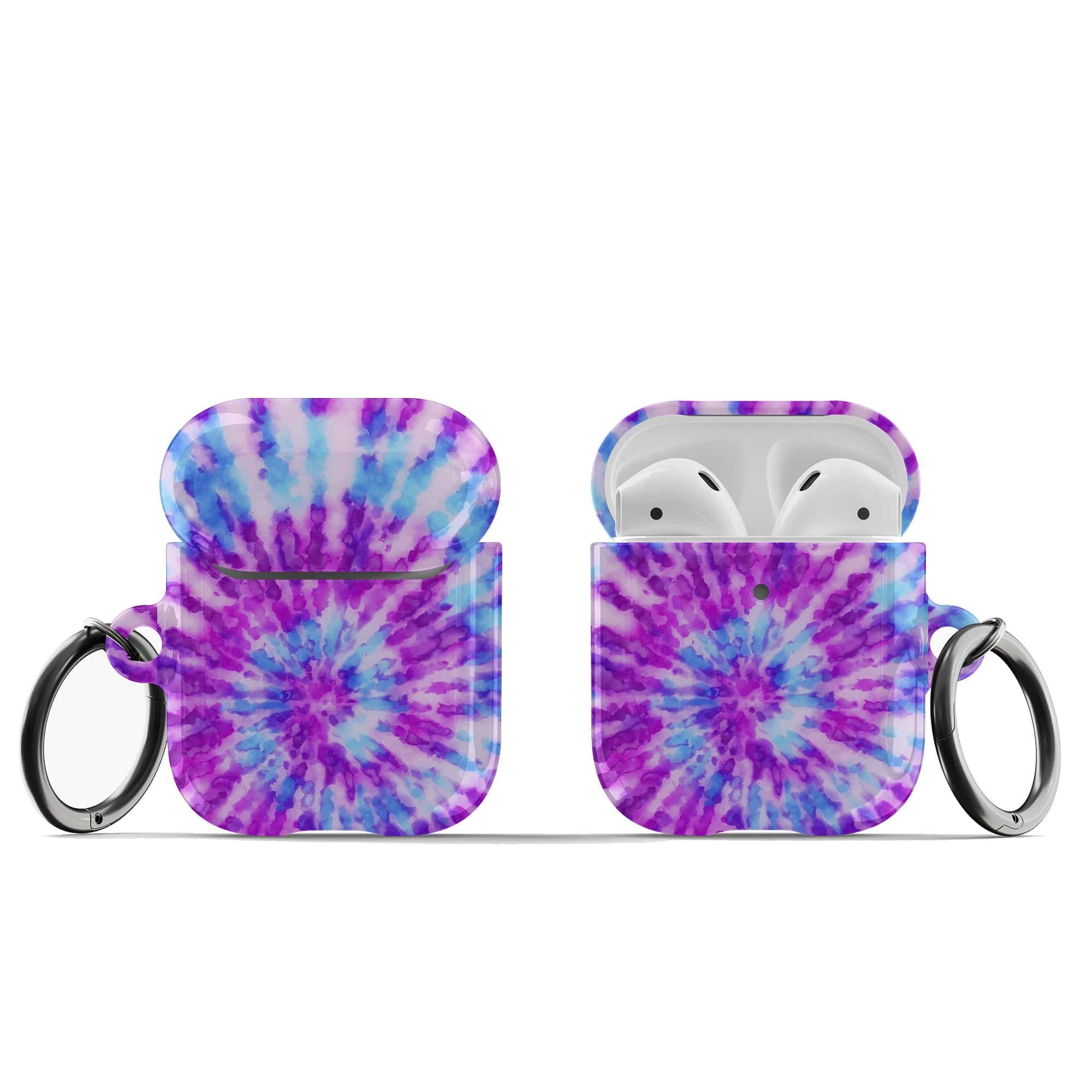 Funky Rays | Tie Dye Apple AirPods Case for AirPods 1&2 Black