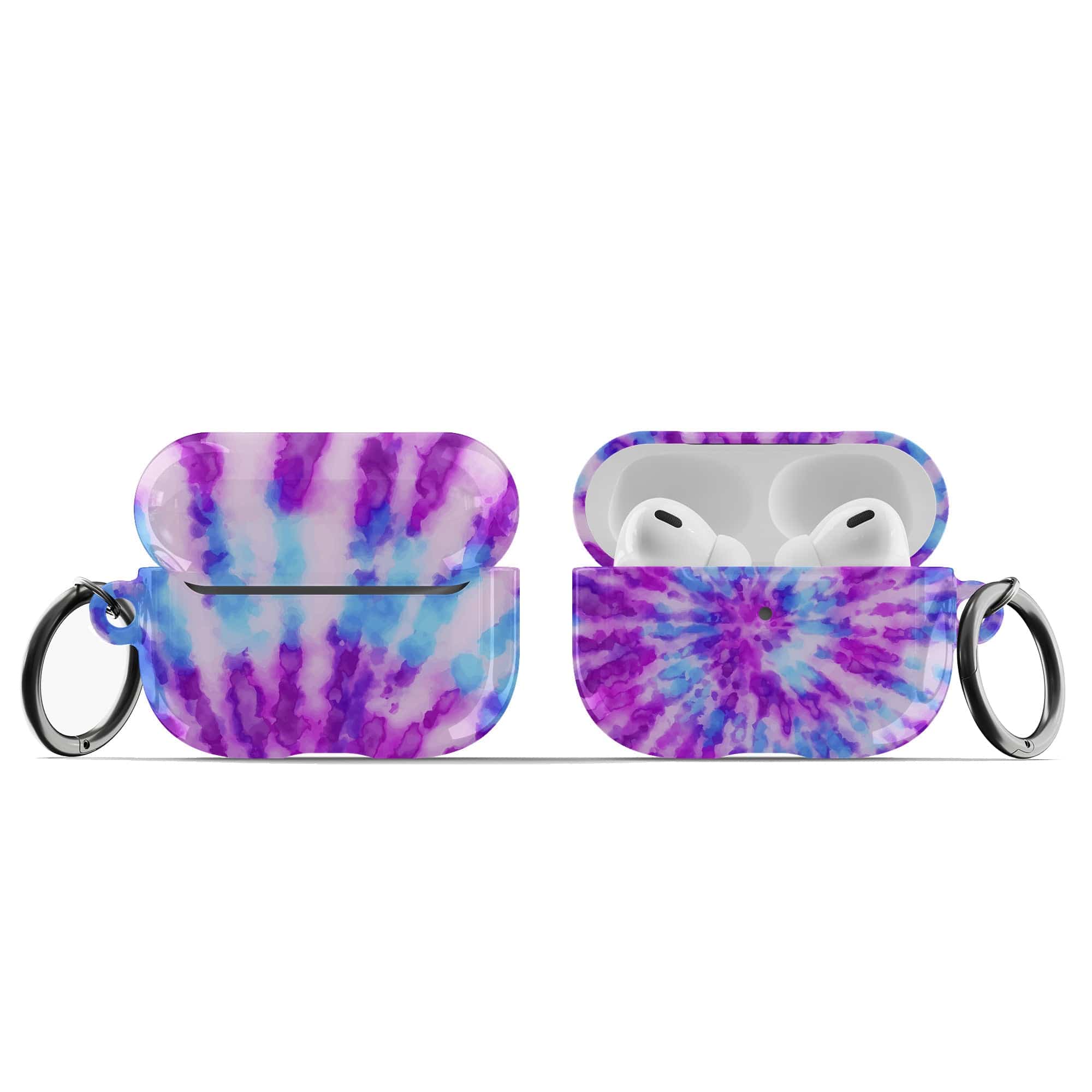 Funky Rays | Tie Dye Apple AirPods Case for AirPods 3 & AirPods Pro 1&2 Black