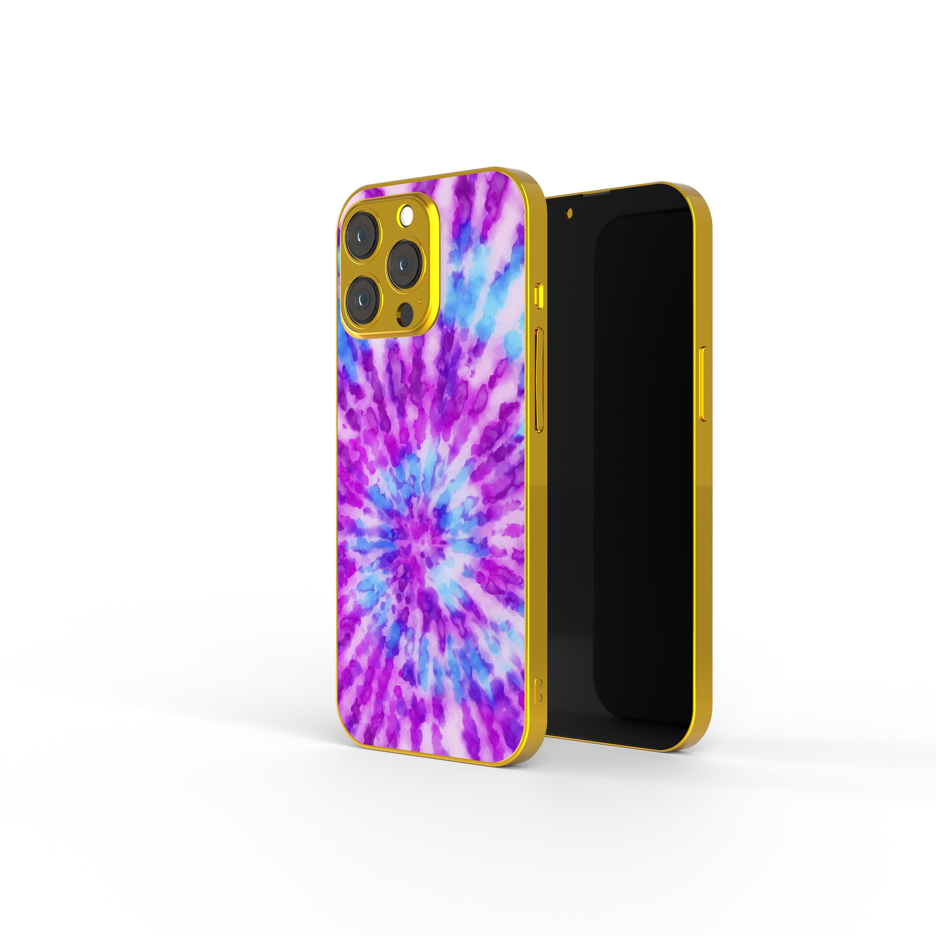 Funky Rays | Tie Dye Precious Metals Case in Gold