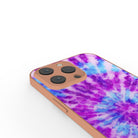 Funky Rays | Tie Dye Precious Metals Case in Rose Gold