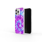 Funky Rays | Tie Dye Precious Metals Case in Silver