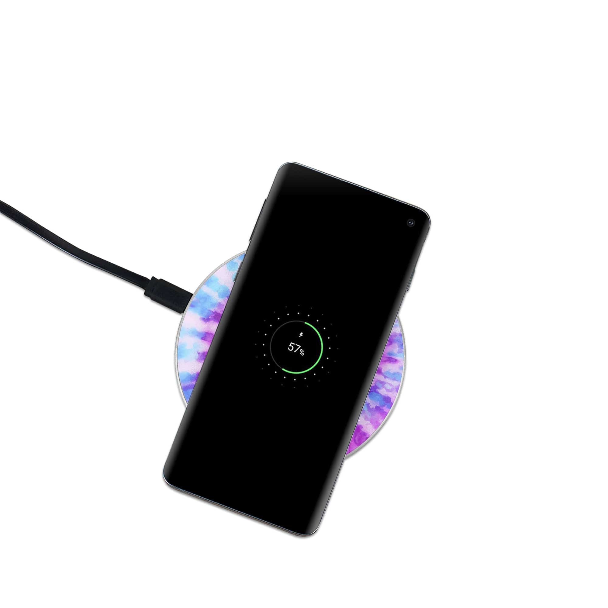 Funky Rays | Tie Dye Wireless Charging Pad in Silver