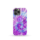 Funky Rays | Tie Dye Foldable Phone Grip in White