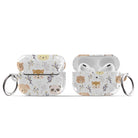 Furry Forest | Woodland Creature Apple AirPods Case for AirPods 3 & AirPods Pro 1&2 Silver