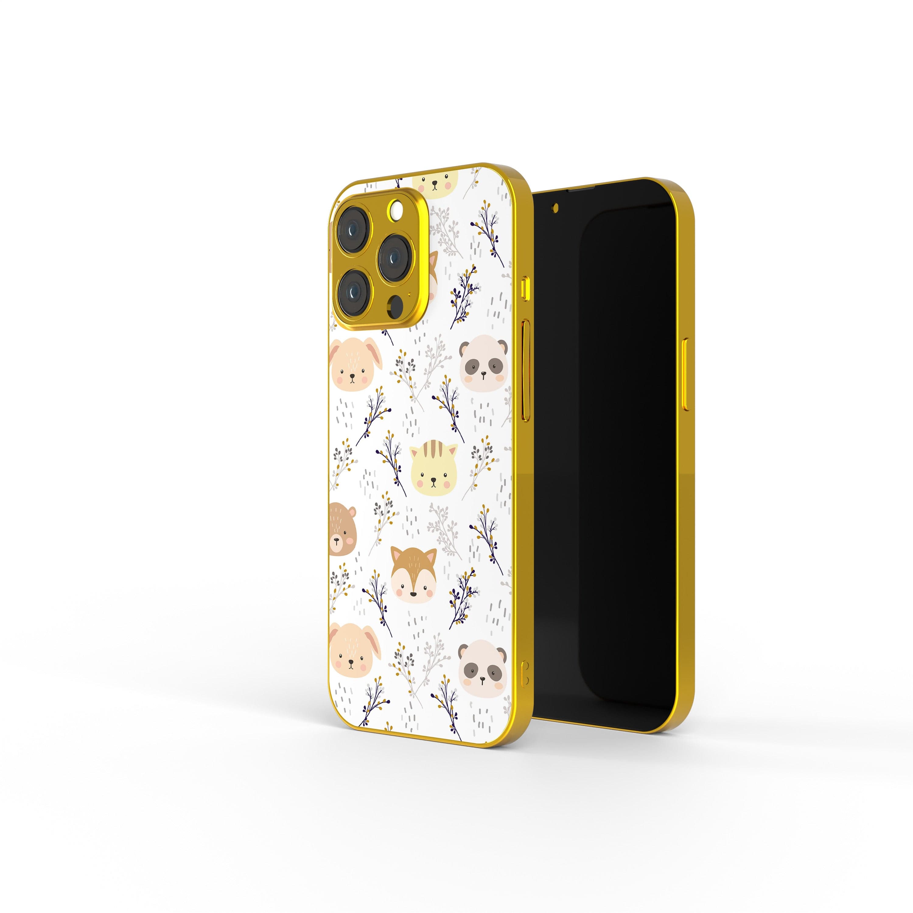 Furry Forest | Woodland Creature Precious Metals Case in Gold