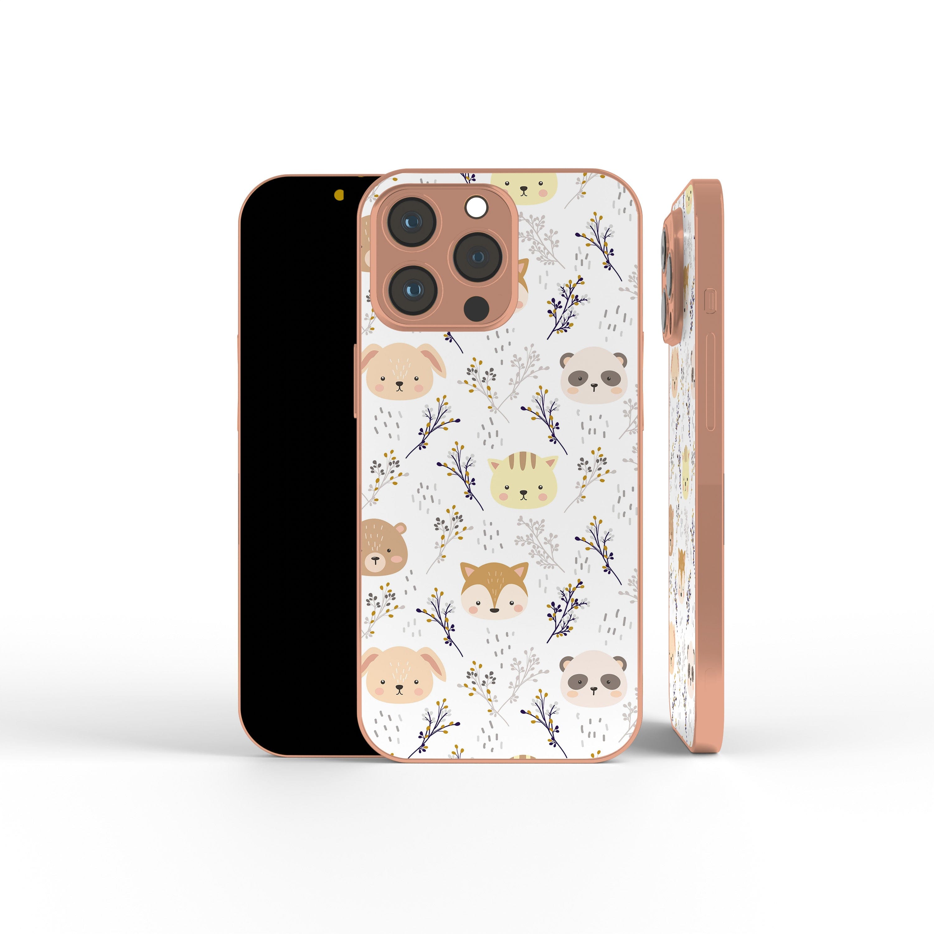 Furry Forest | Woodland Creature Precious Metals Case in Rose Gold