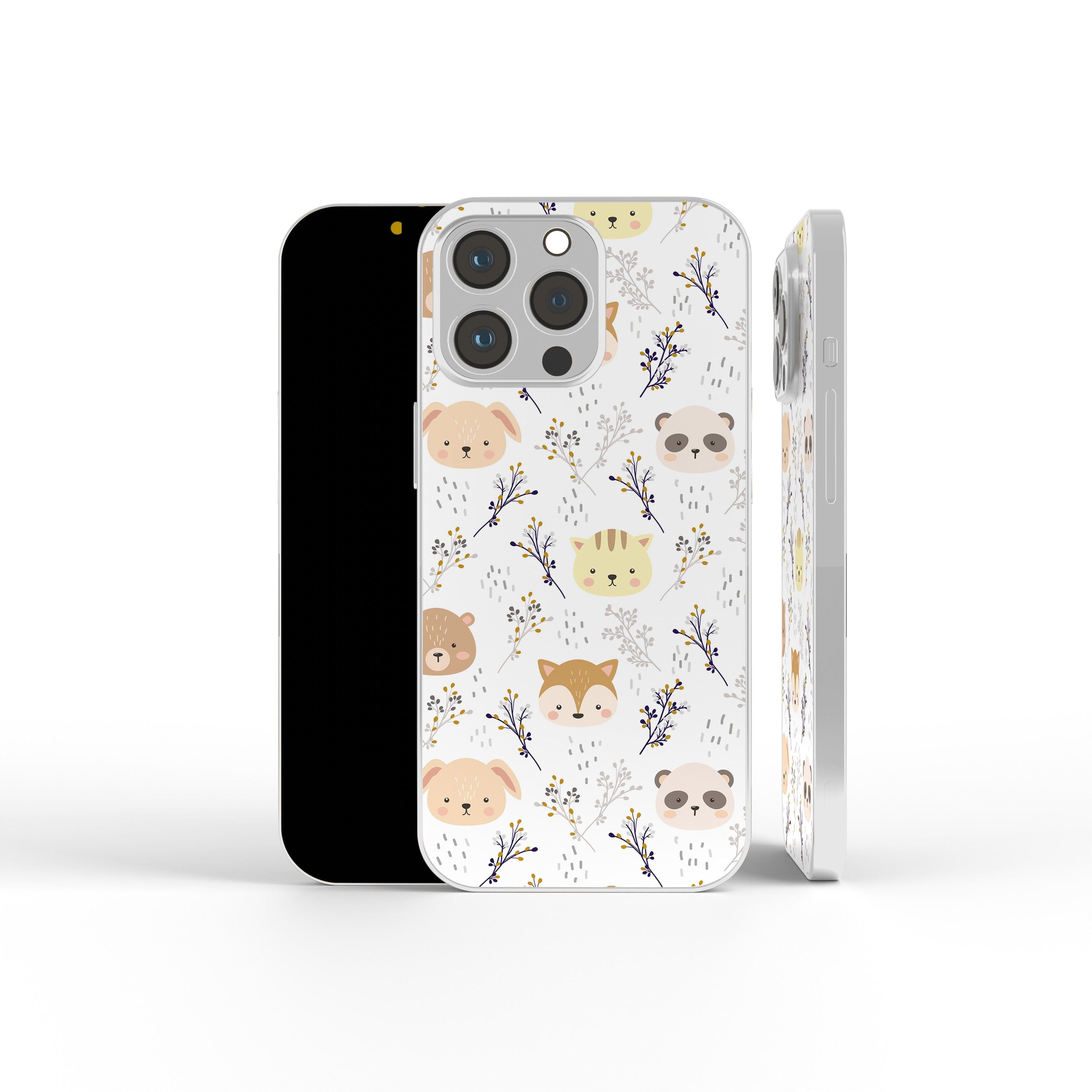 Furry Forest | Woodland Creature Precious Metals Case in Silver