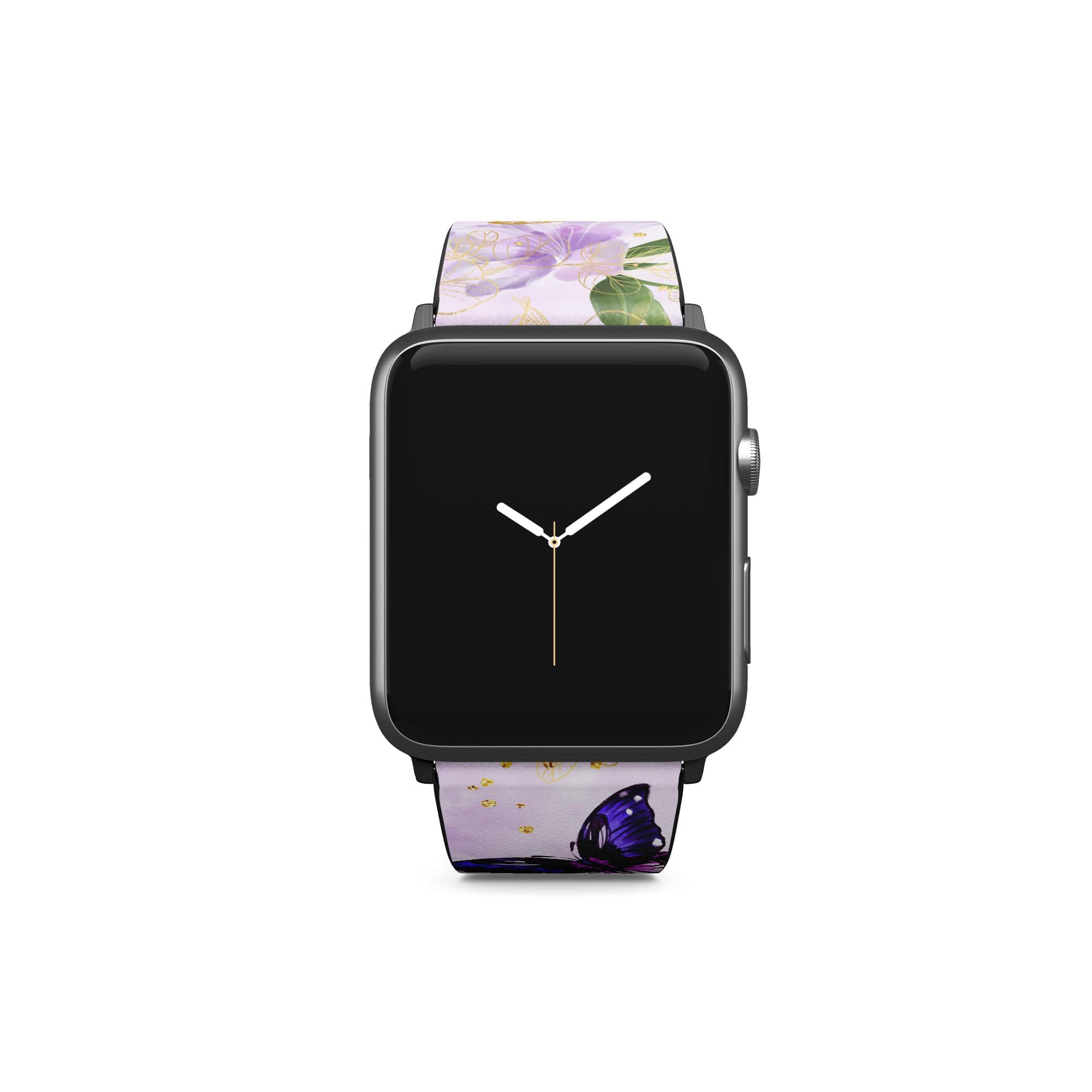 Gilded Flutters | Butterfly Apple Watch Band for 38/40/41 mm Watch in Black