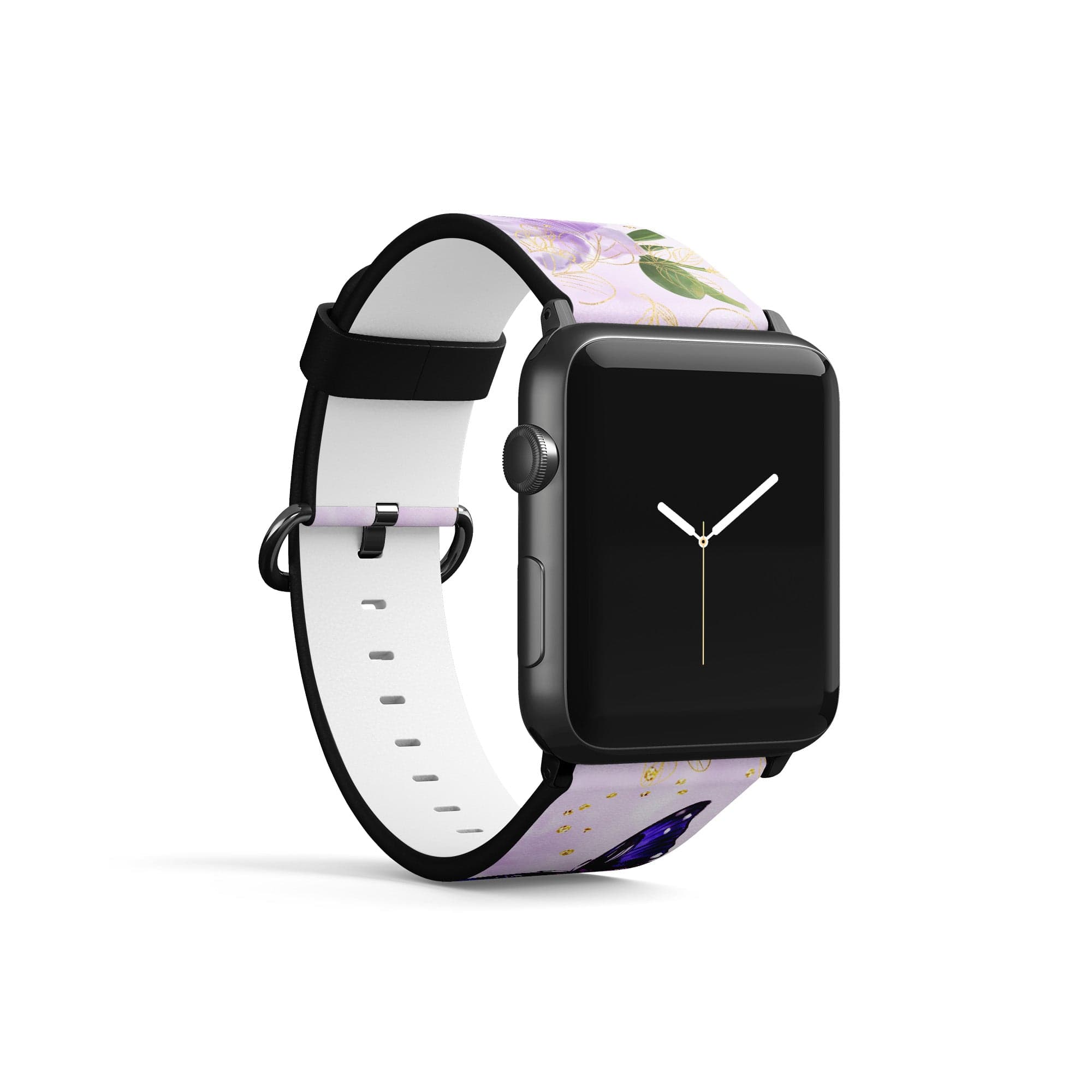 Gilded Flutters | Butterfly Apple Watch Band for 38/40/41 mm Watch in Black