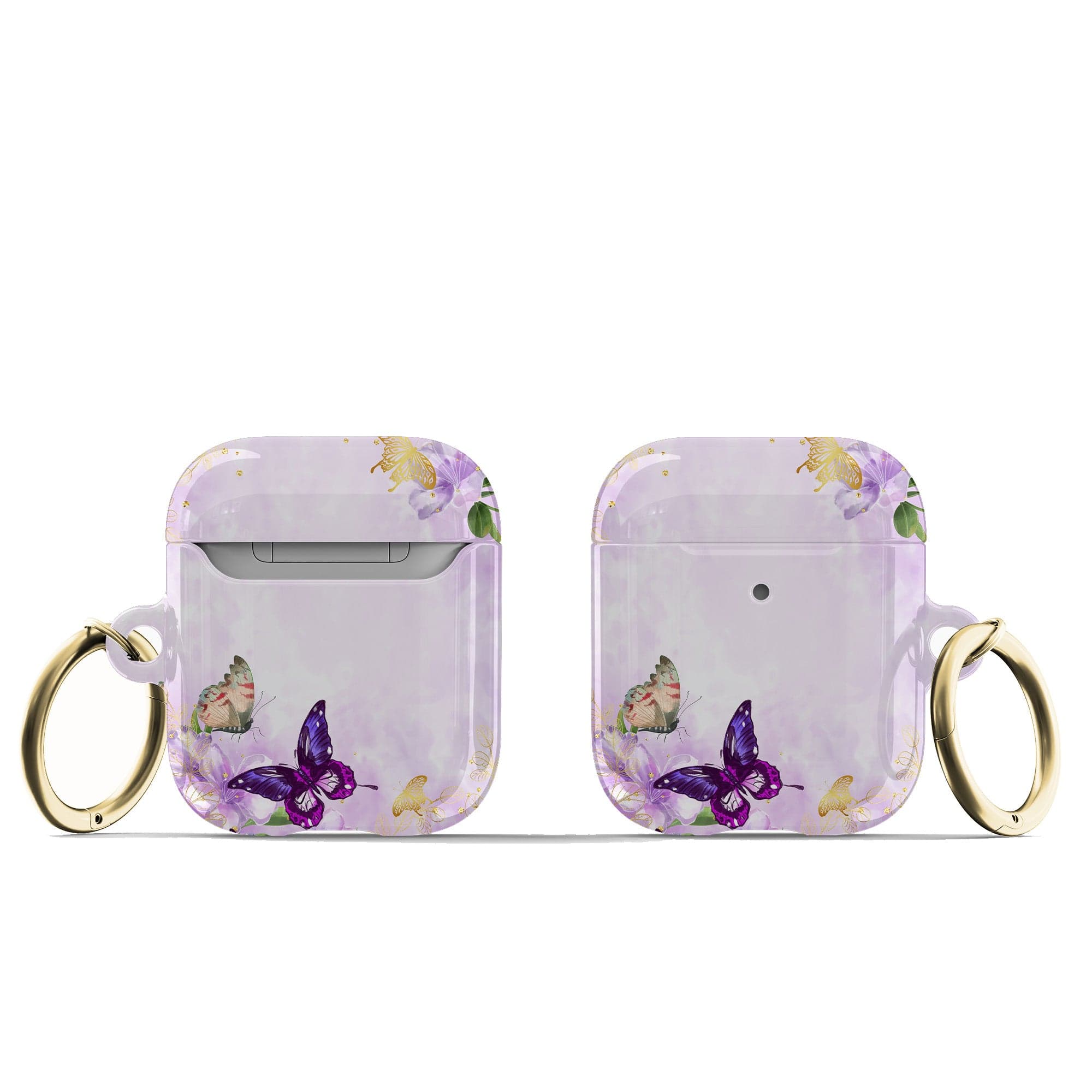 Gilded Flutters | Butterfly Apple AirPods Case for AirPods 1&2 Gold