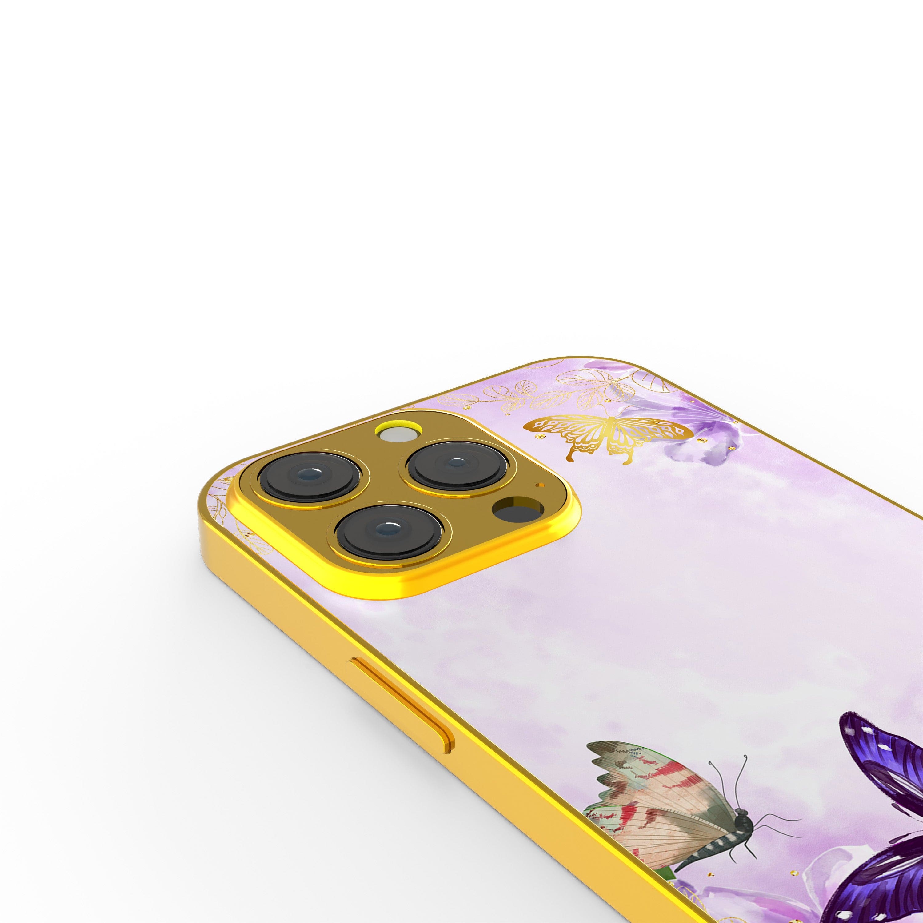 Gilded Flutters | Butterfly Precious Metals Case in Gold