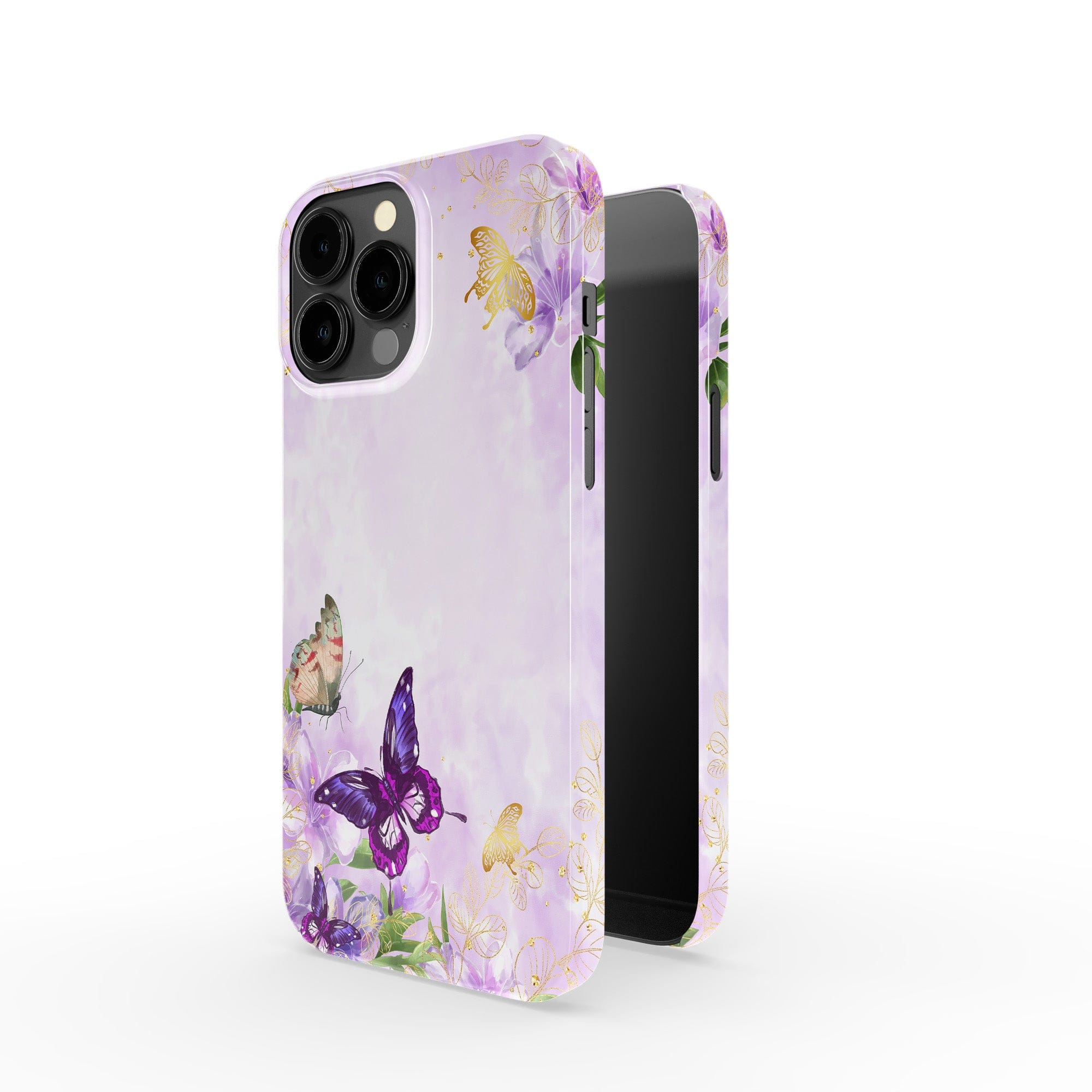 Gilded Flutters | Butterfly Case Clear for iPhone 13 Pro Max