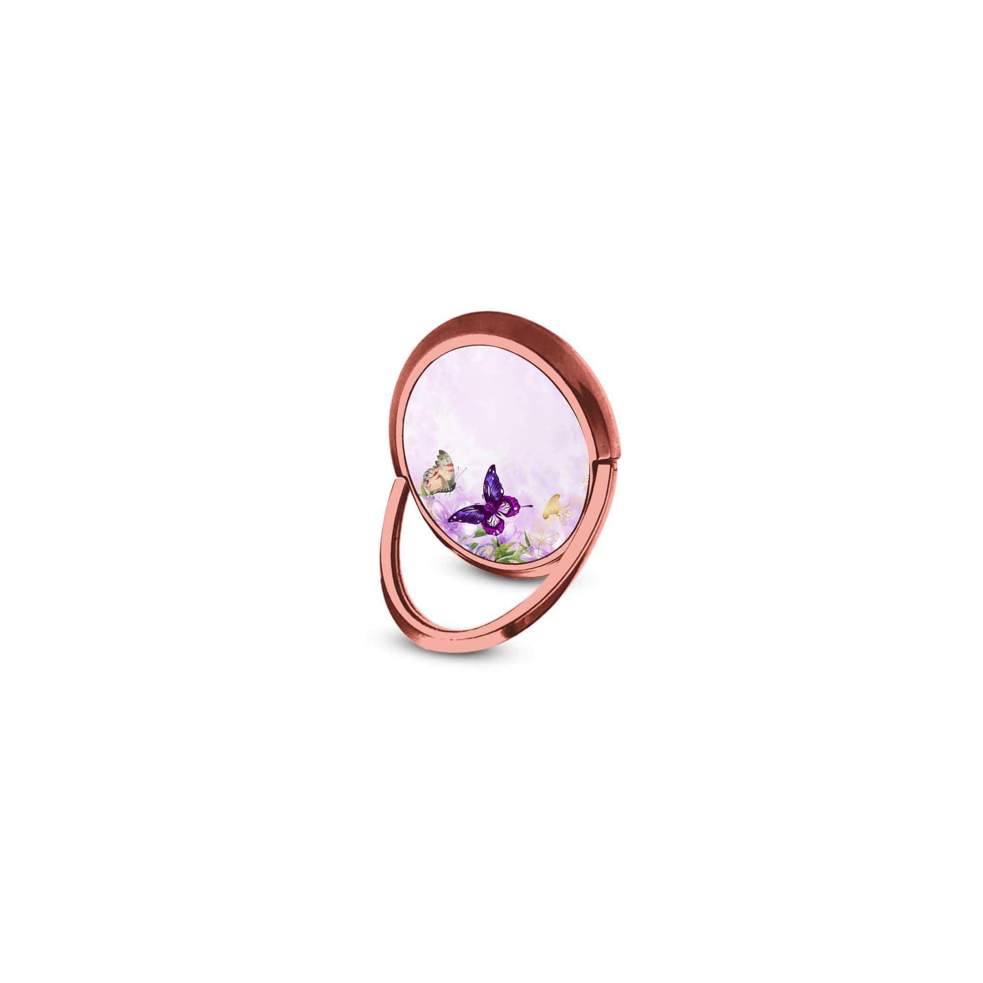 Gilded Flutters | Butterfly Ring Holder in Rose Gold