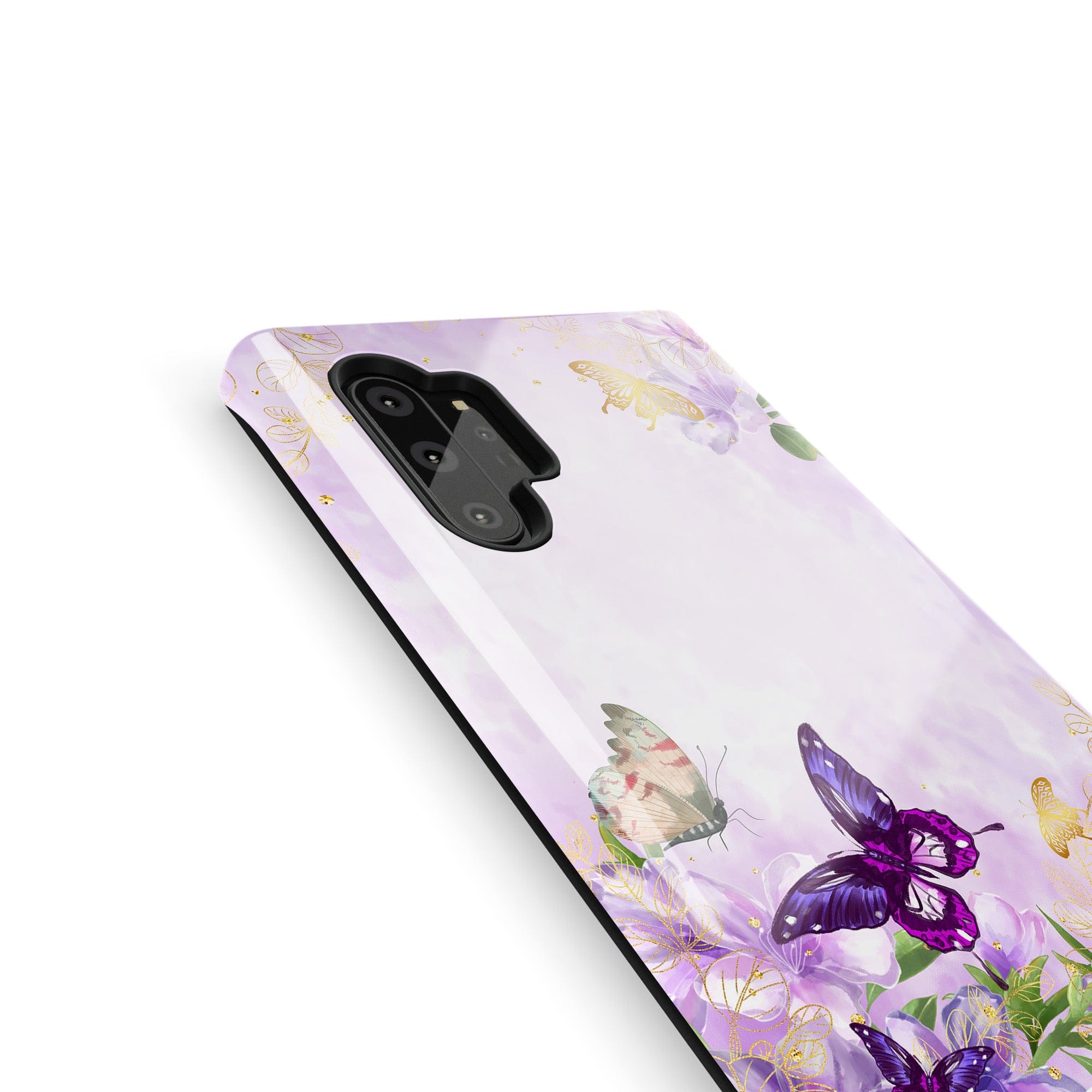 Gilded Flutters | Butterfly Samsung Case Tough for Galaxy Note 10 Plus 