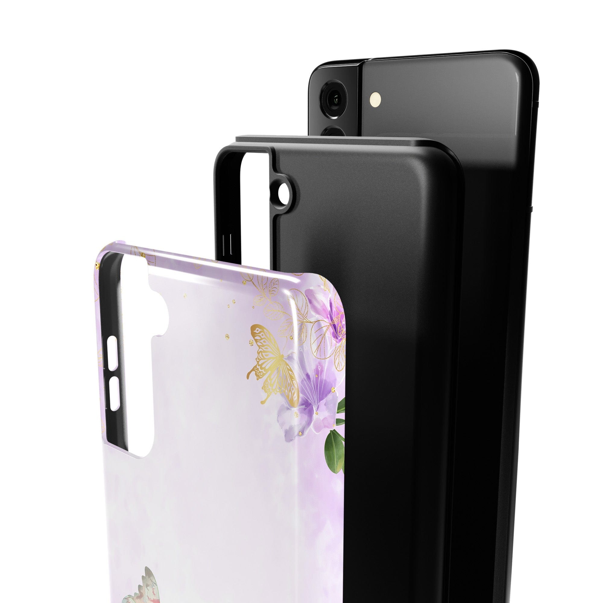 Gilded Flutters | Butterfly Samsung Case Tough for Galaxy S21 Plus