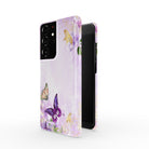 Gilded Flutters | Butterfly Samsung Case Slim for Galaxy S21 Ultra