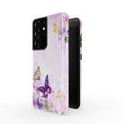 Gilded Flutters | Butterfly Samsung Case Tough for Galaxy S21 Ultra