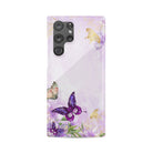 Gilded Flutters | Butterfly Samsung Case Slim for Galaxy S22 Ultra