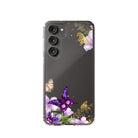 Gilded Flutters | Butterfly Samsung Case Clear for Galaxy S23 Plus