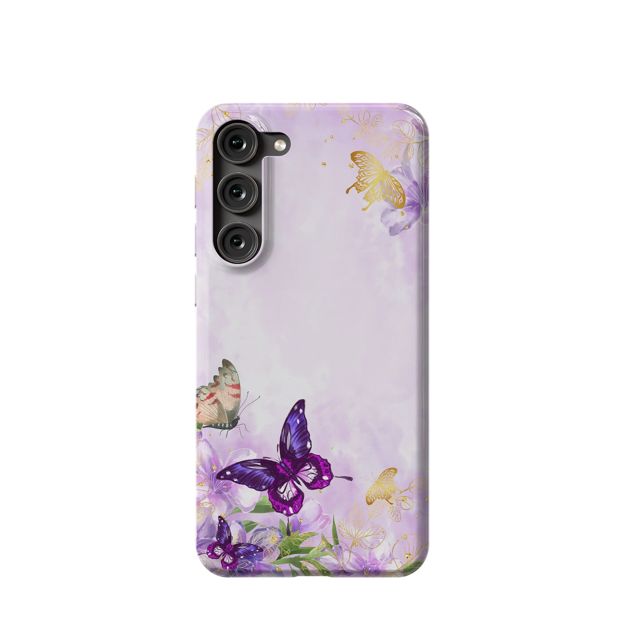 Gilded Flutters | Butterfly Samsung Case Slim for Galaxy S23 Plus