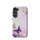 Gilded Flutters | Butterfly Samsung Case Tough for Galaxy S23 Plus