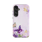 Gilded Flutters | Butterfly Samsung Case Tough for Galaxy S24 Plus