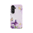 Gilded Flutters | Butterfly Samsung Case Tough for Galaxy S24