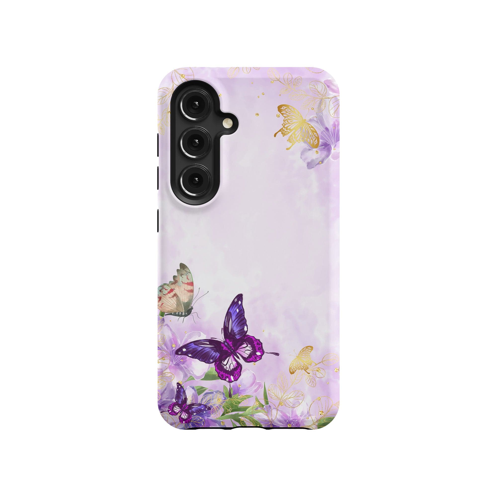 Gilded Flutters | Butterfly Samsung Case Tough for Galaxy S24