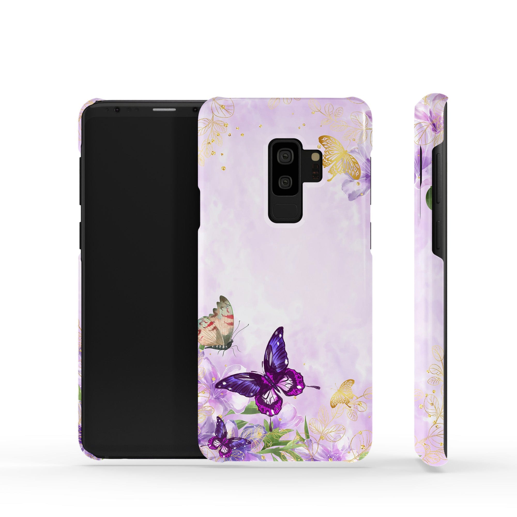 Gilded Flutters | Butterfly Samsung Case Slim for Galaxy S9 Plus 