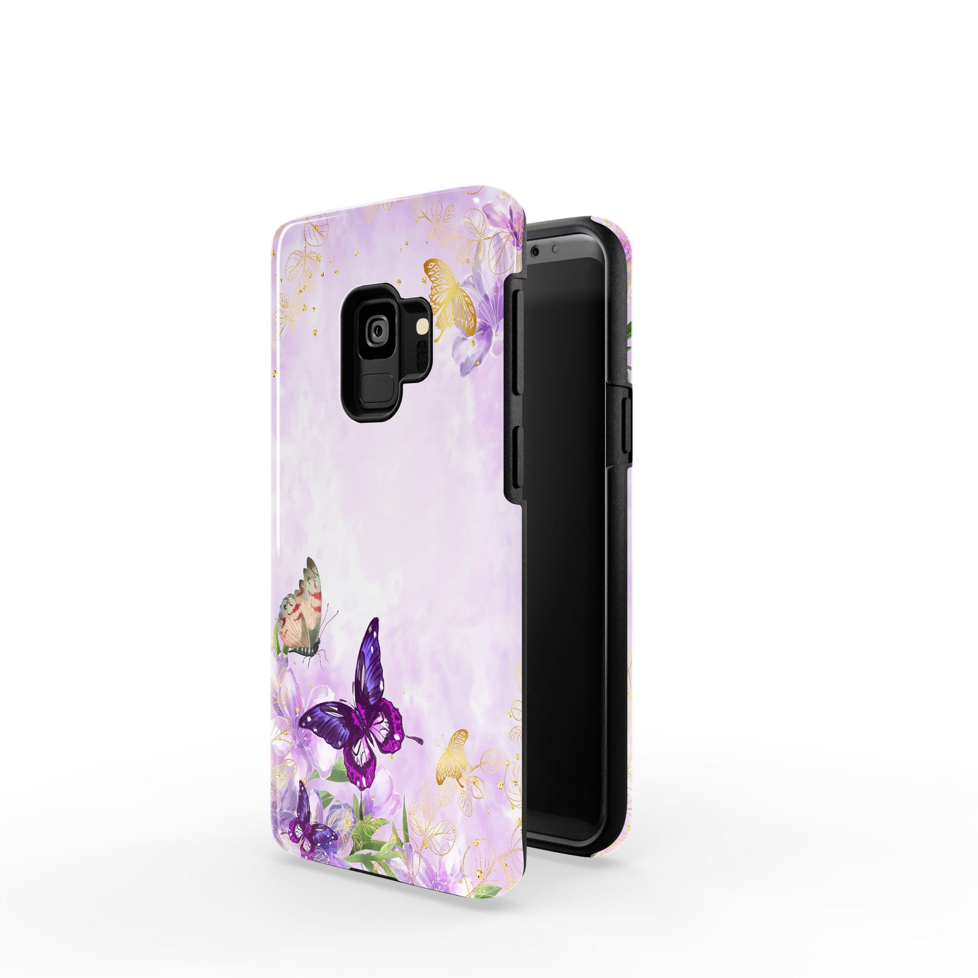 Gilded Flutters | Butterfly Samsung Case Tough for Galaxy S9 