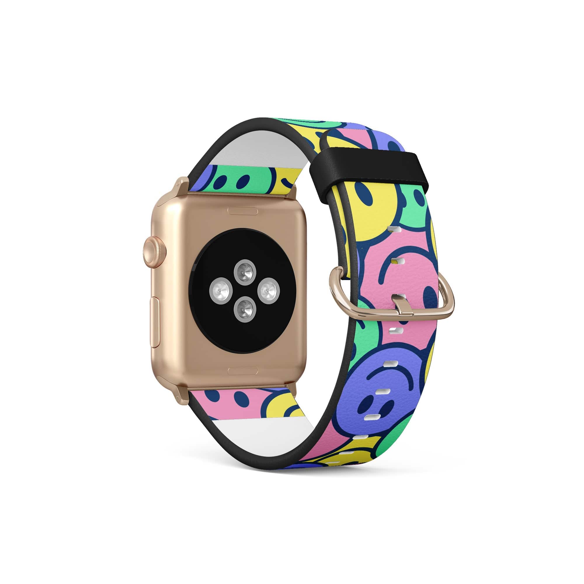 Groovy Smiles | Smiley Face Apple Watch Band for 38/40/41 mm Watch in Gold