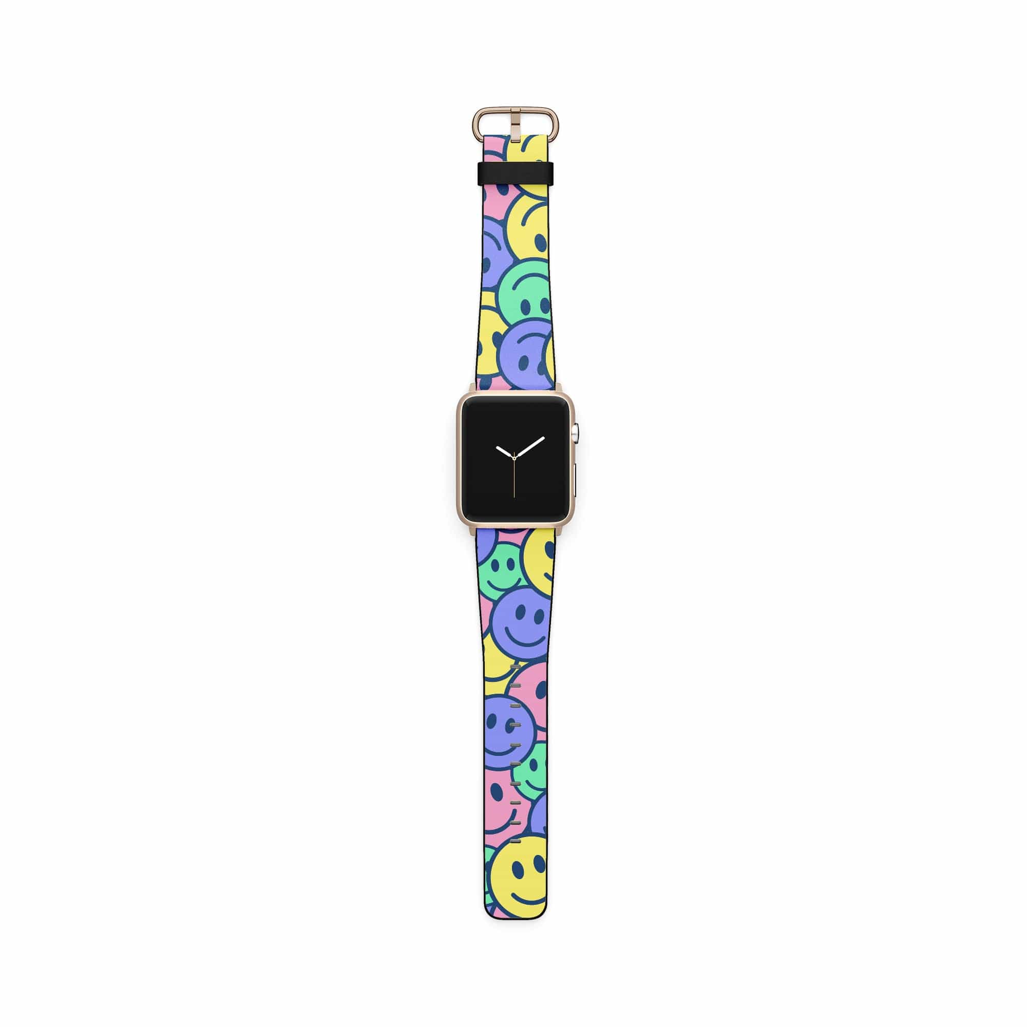 Groovy Smiles | Smiley Face Apple Watch Band for 38/40/41 mm Watch in Gold