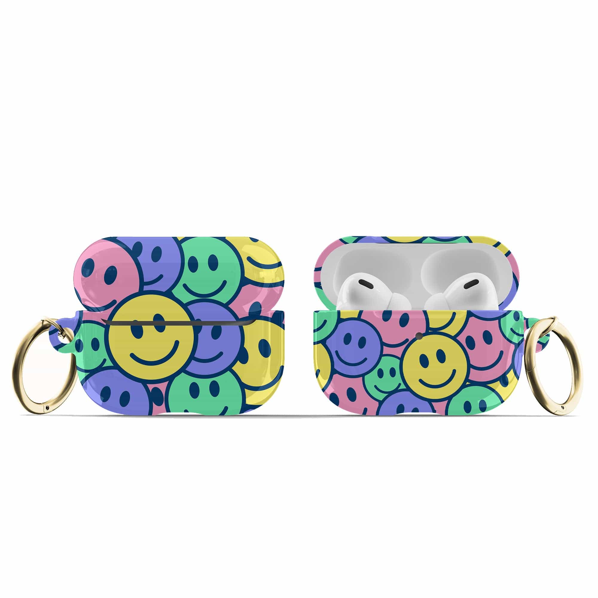 Groovy Smiles | Smiley Face Apple AirPods Case for AirPods 3 & AirPods Pro 1&2 Gold