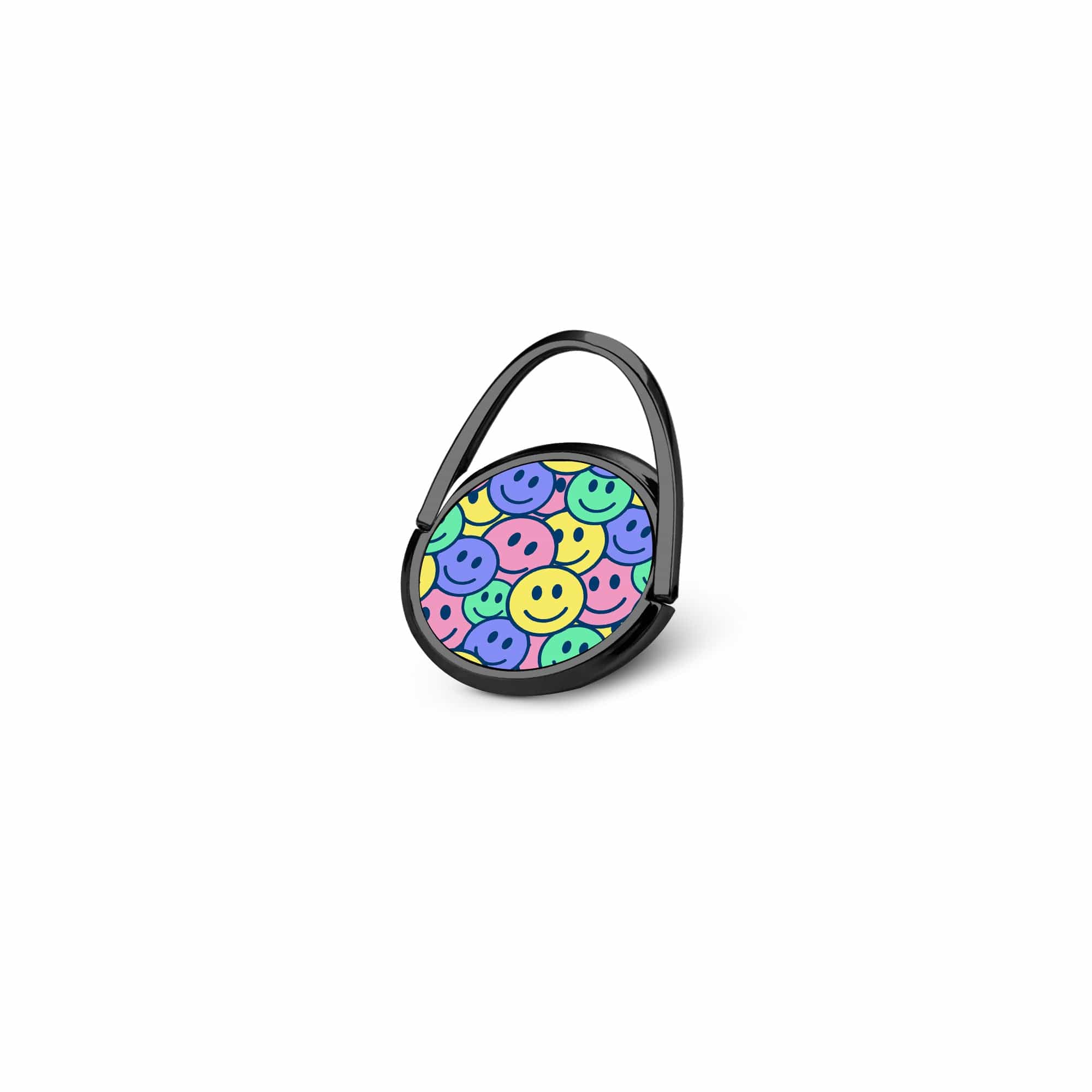 Groovy Smiles | Smiley Face Ring Holder in Black