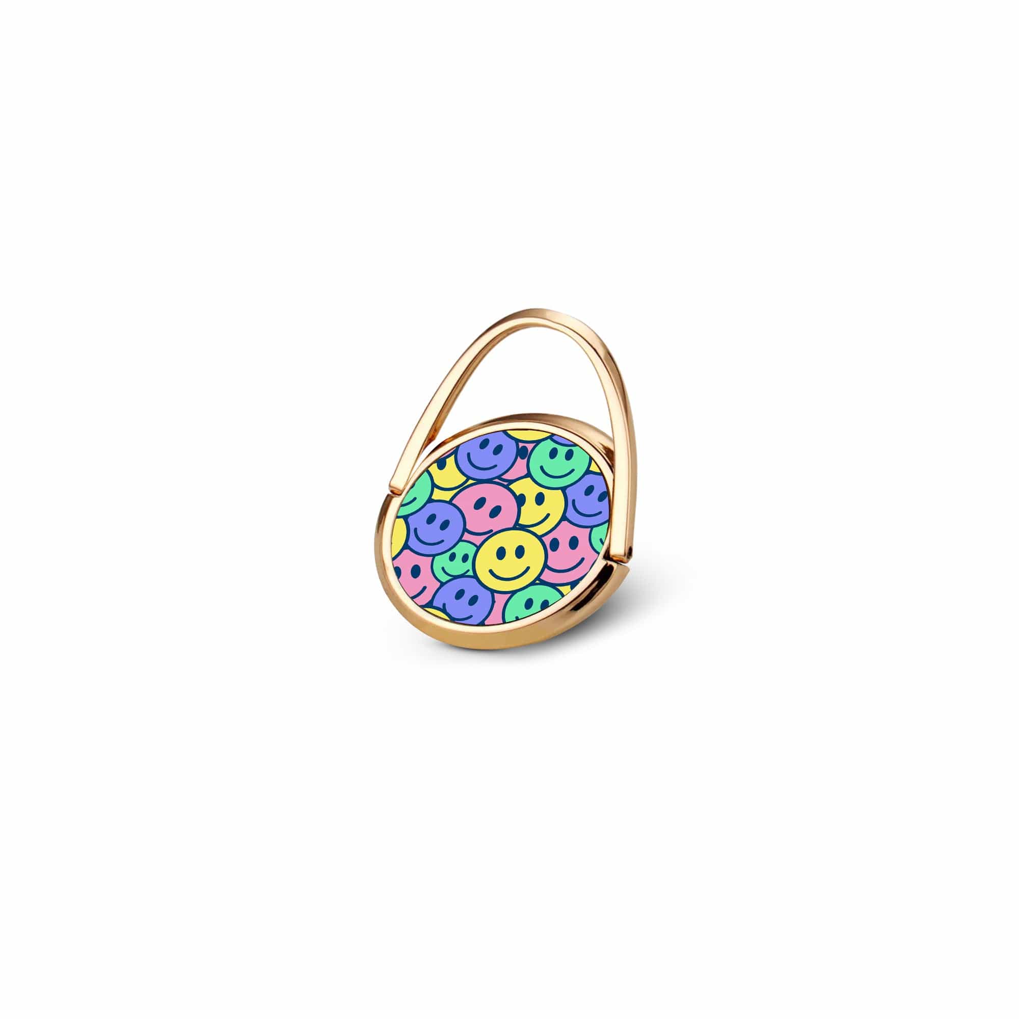 Groovy Smiles | Smiley Face Ring Holder in Gold